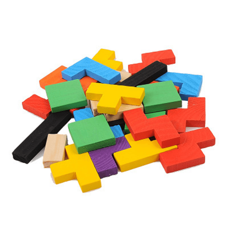 Variety Cube Puzzle Children'S Wooden Color - MRSLM