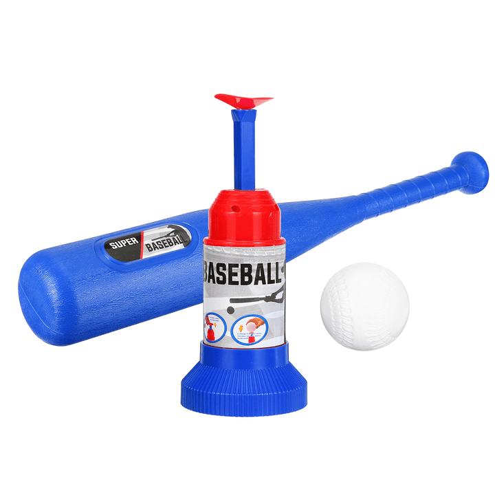 Kids Baseball Toy Set Bat & Balls Automatic Launcher for Children Entertainment Indoor Baseball Practice Tool - MRSLM