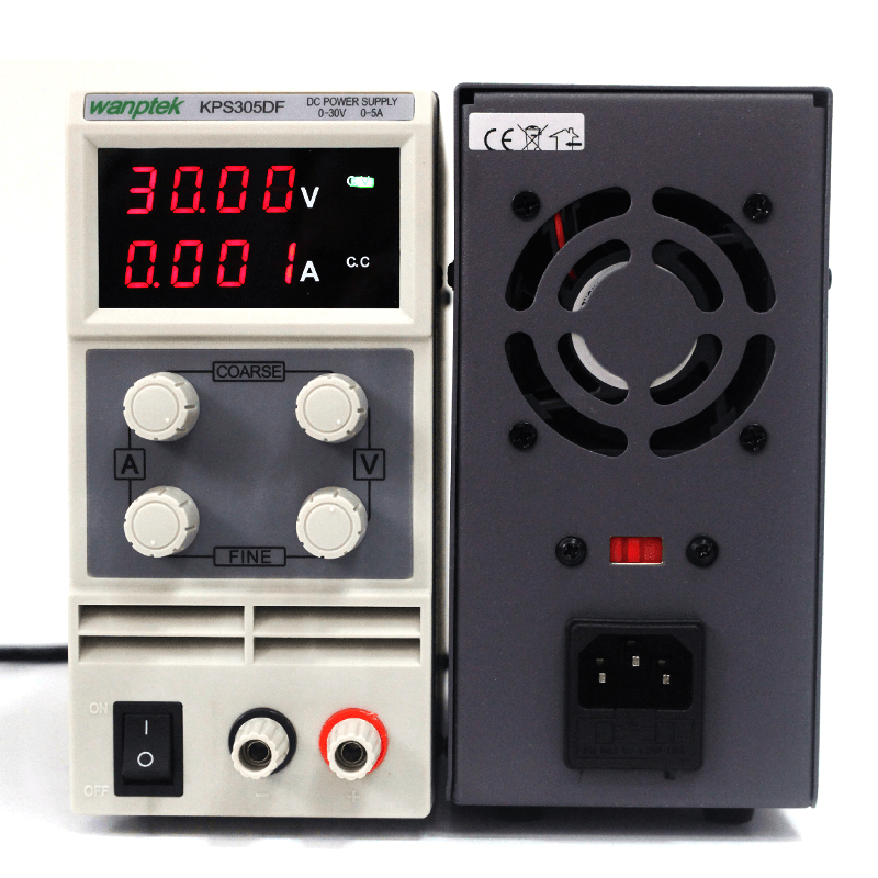 Wanptek KPS305DF 4 Digits Mini 30V 5A Adjustable DC Power Supply 150W Switching Power Supply Lab - MRSLM