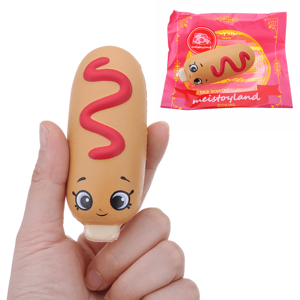 Hot Dog Squishy 8CM Slow Rising with Packaging Collection Gift Soft Toy - MRSLM