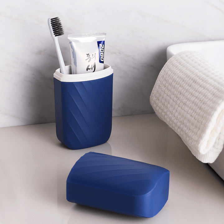 Travel Toothbrush Case and Portable Business Trips Wash Cup Holder Organizer for Trips and Daily Use - MRSLM