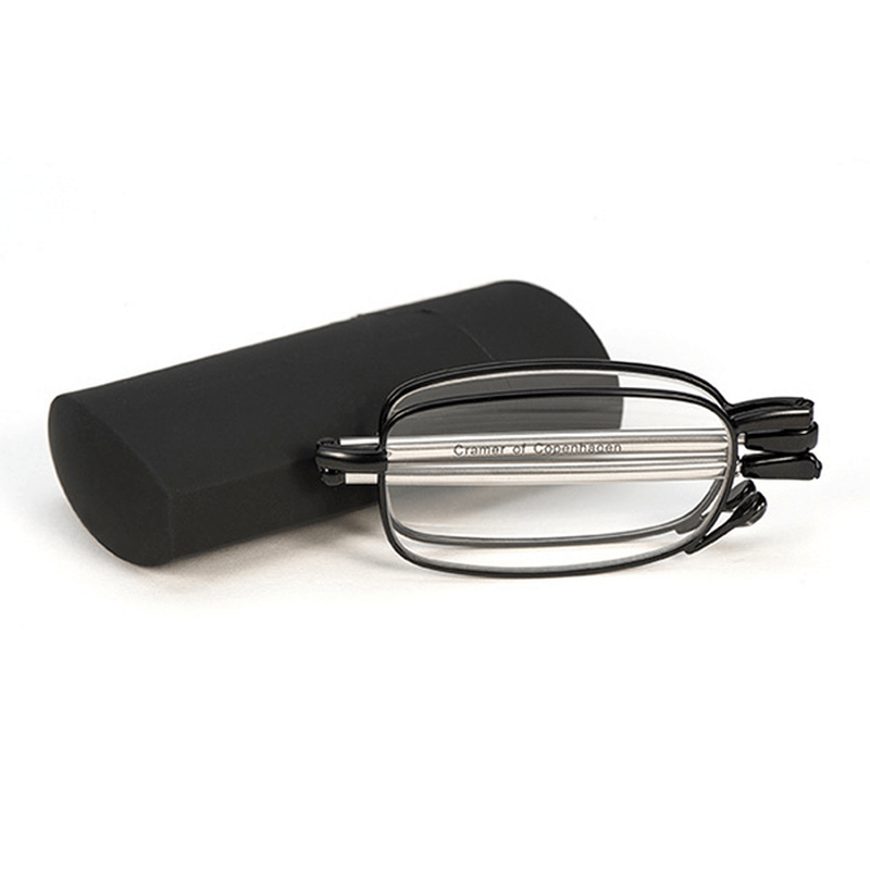 Men Women Foldable Reading Glasses with Glasses Case Presbyopic Glasses - MRSLM