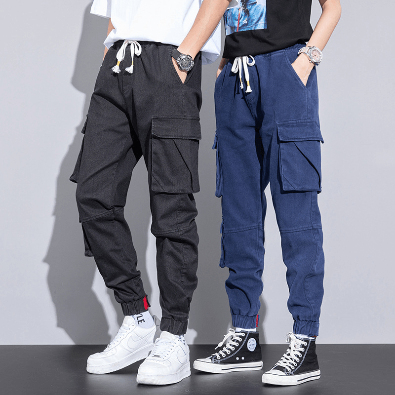 Casual Capris Men'S 2021 Spring Korean Unisex Cotton Overalls - MRSLM