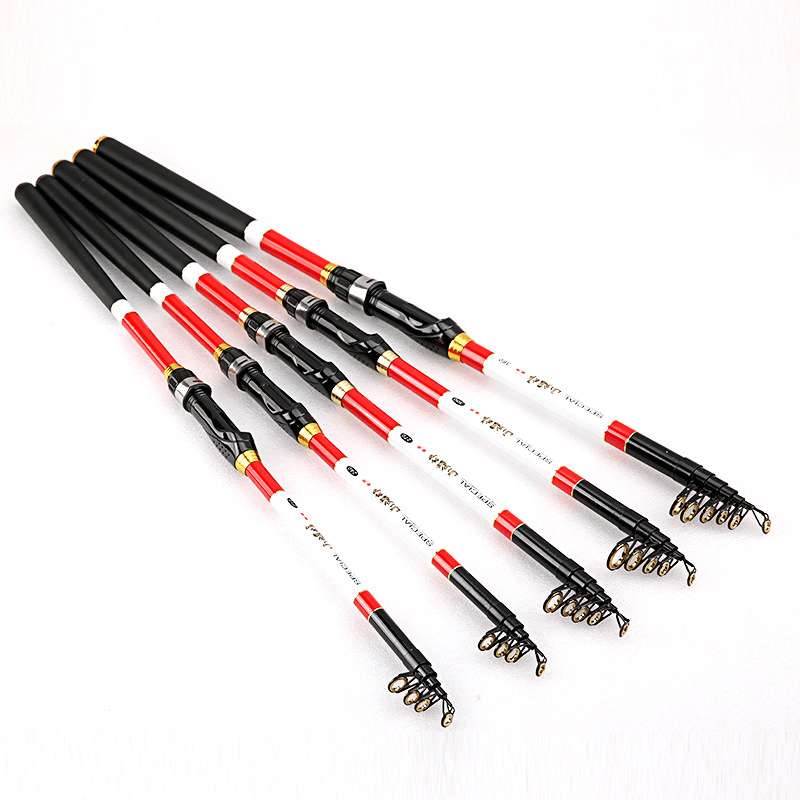 ZANLURE 2.1M/2.4M/2.7M Carbon Fiber Fishing Rod Telescopic Fishing Pole Fishing Tackle Sea Rod - MRSLM