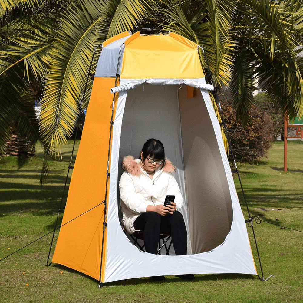 210T Polyester Shower Tent Anti-Uv Waterproof Dressing Room Rain Shelter Beach Privacy Tent C Amping Travel with Storage Bag - MRSLM