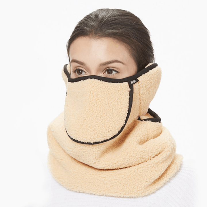 Men Women Winter Warm Cold Dustproof Face Mask Breathable Warm Ears Outdoor Cycling Ski Travel Mouth Face Mask - MRSLM