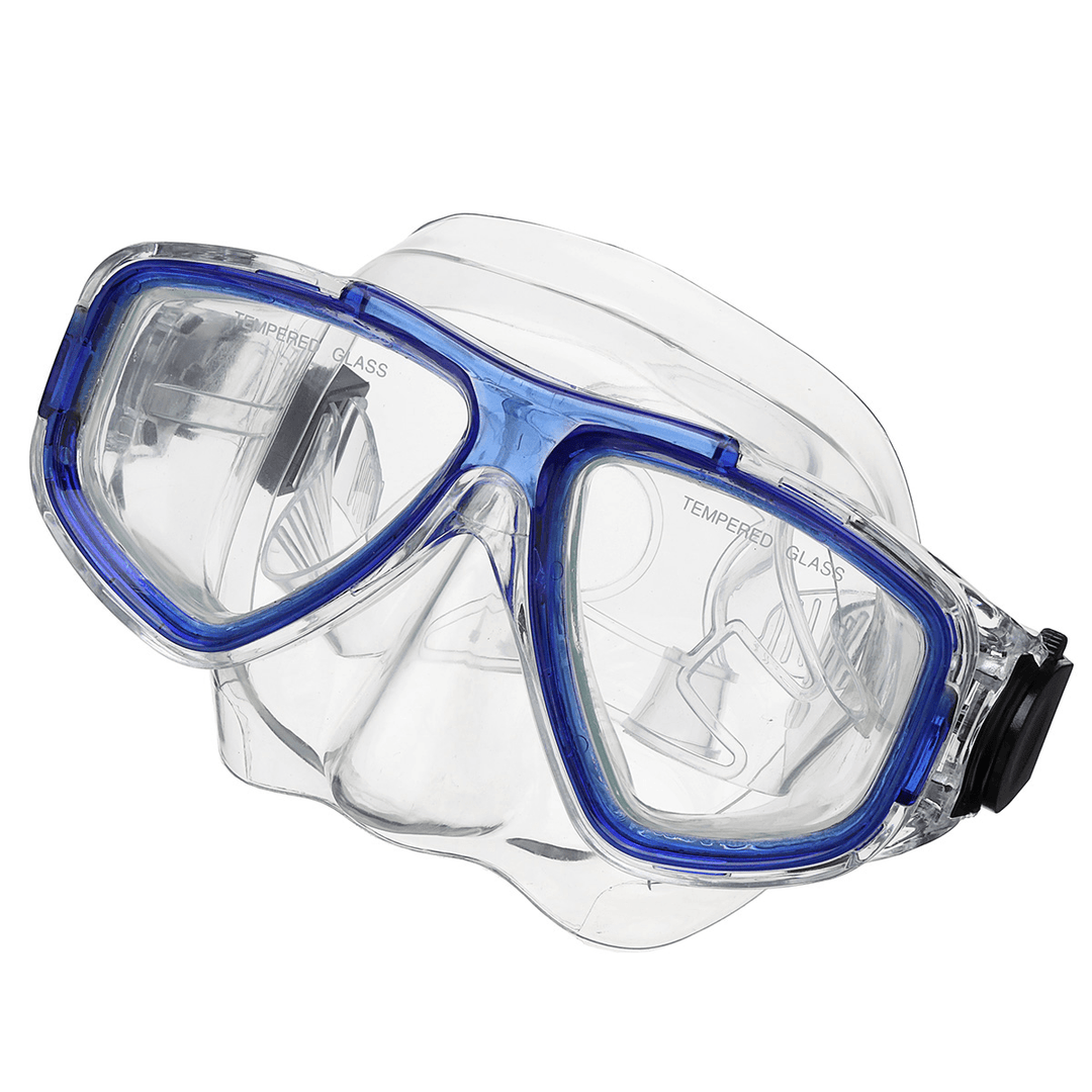 2Pcs/Set Tempered Glass Snorkel Goggles Mask Breathing Tube Scuba Swimming Diving Snorkelling Accessories - MRSLM