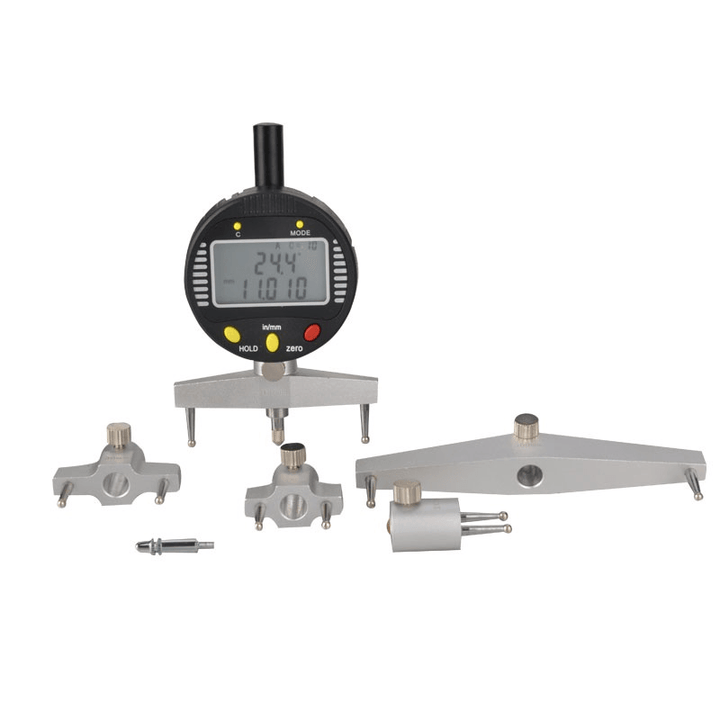 Digital Semi-Diameter Gauge Digital Radiu Indicator with 5 Changeable Measuring Jaws Measurement Tool - MRSLM