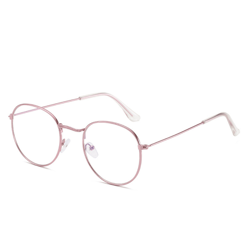 Metal Frame Glasses for Women Vintage anti Blue Blocking Optical Eyeglasses Metal Plain Spectacle Oculos Luxury Gafas Lunette - MRSLM