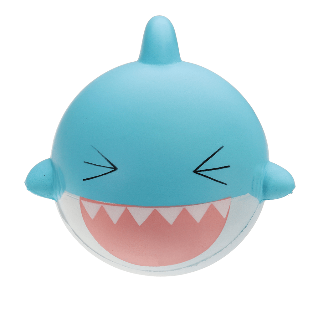 Squishyfun Shark Squishy 15Cm Jumbo Licensed Slow Rising Soft with Packaging Collection Gift - MRSLM