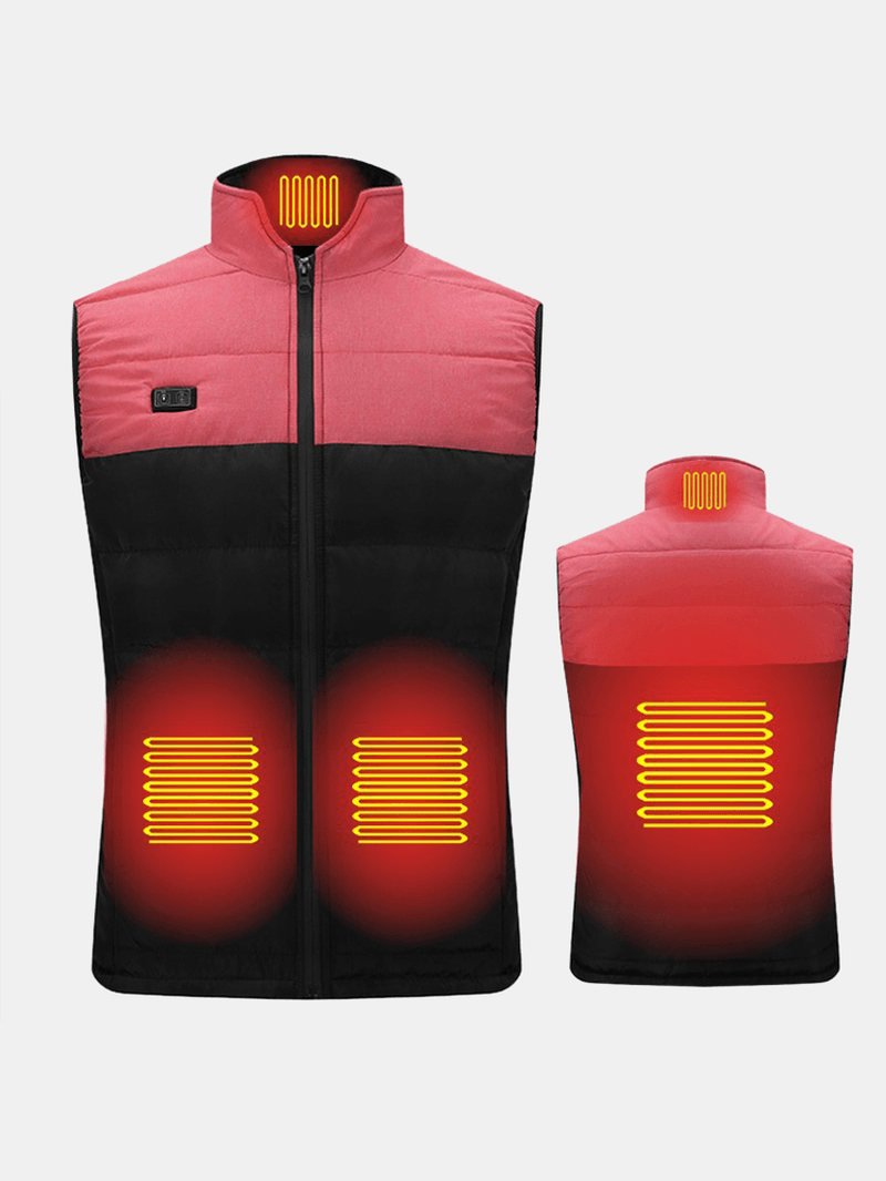 Mens Safe USB Powered 3 Levels Temperature Control Sleeveless Vest - MRSLM