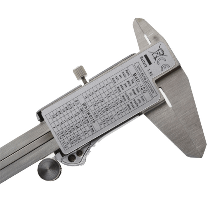 Stainless Steel Digital Metal Fraction Caliper 150Mm Fraction /Mm/ Inch High Precision Large LCD Display Vernier Caliper - MRSLM