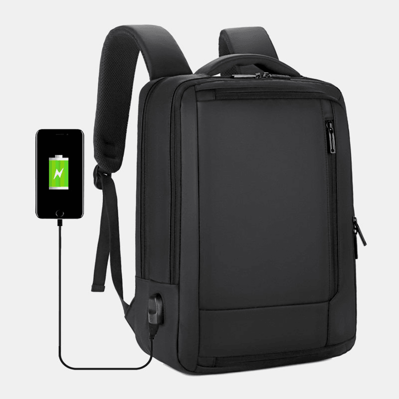 Men 15.6 Inch USB Charging Business Laptop Bag Backpack - MRSLM