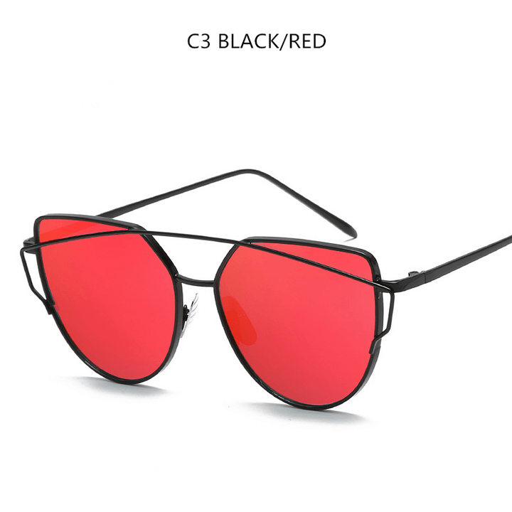 Cat Eye Sunglasses Cupronickel Frame Material Color Film Glasses Personalized Sunglasses Ladies Sunglasses - MRSLM