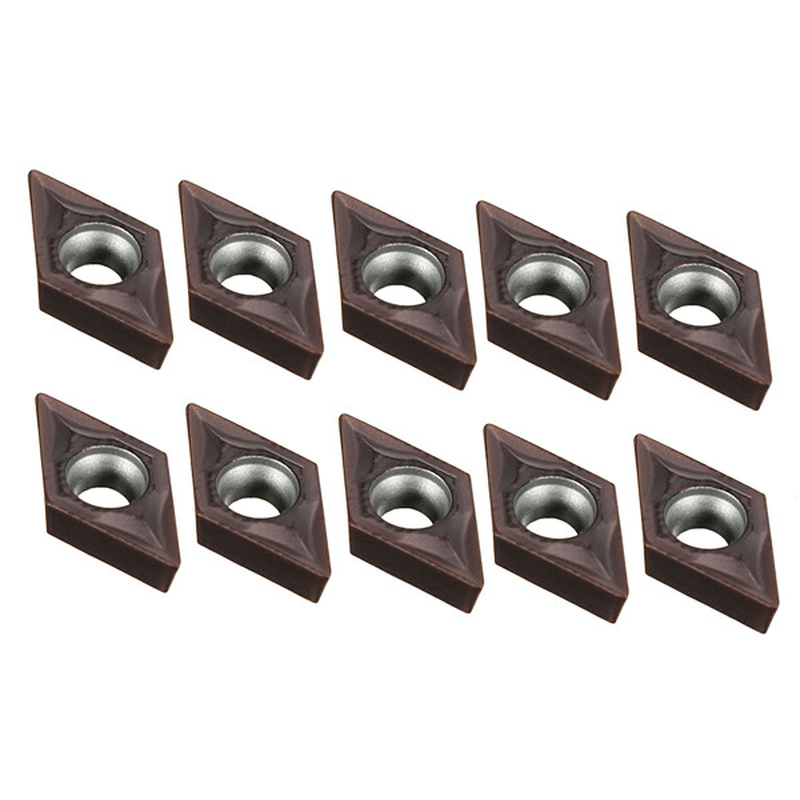 10Pcs DCMT0702 EM YBC205 Carbide Inserts for SDJCR1010H07 Turning Tool Holder - MRSLM