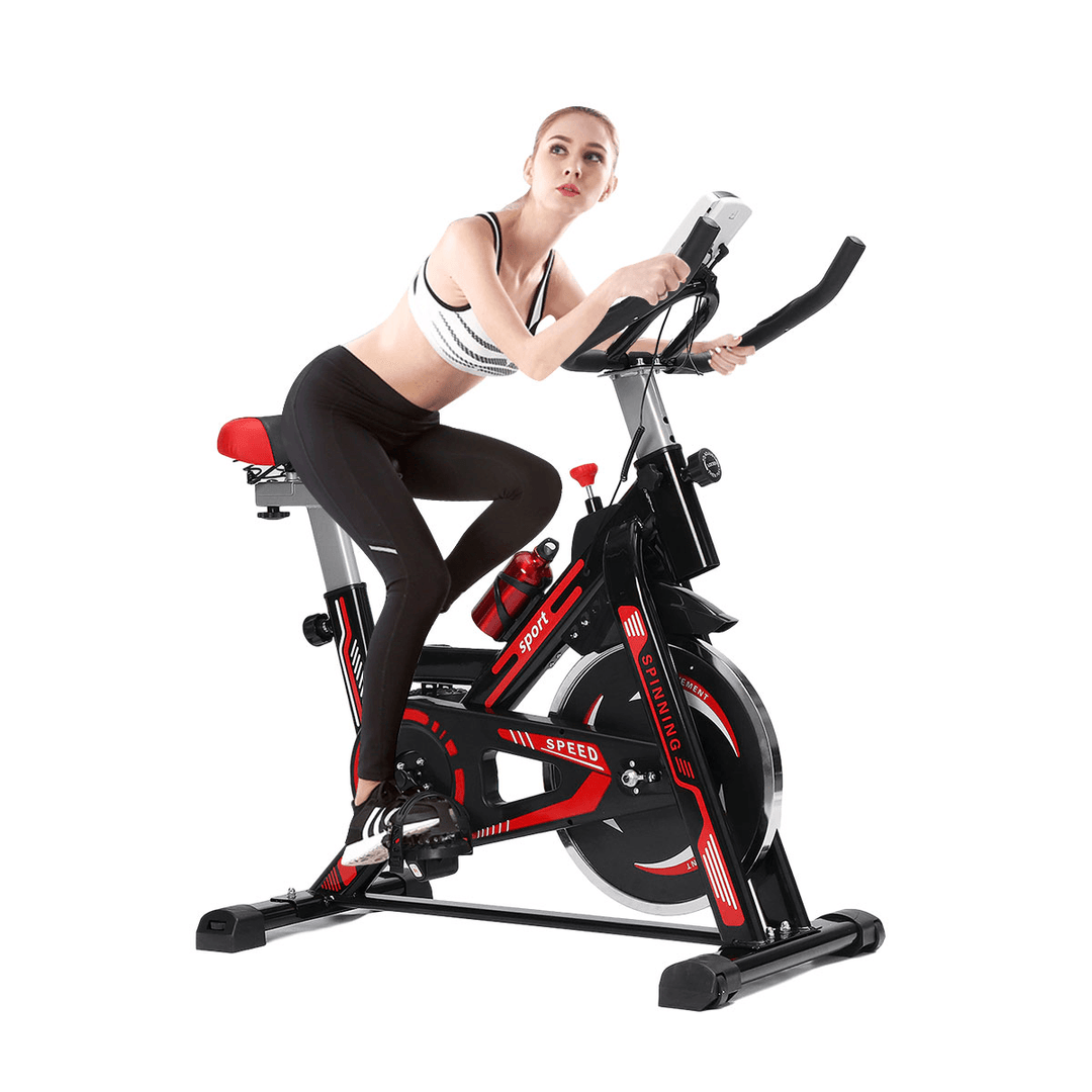 Multifunctional Aerobic Bike LED Display Cardio-Workout Home Cycling Bike Heavy Duty Spin Bike Indoor Fitness Equipment - MRSLM