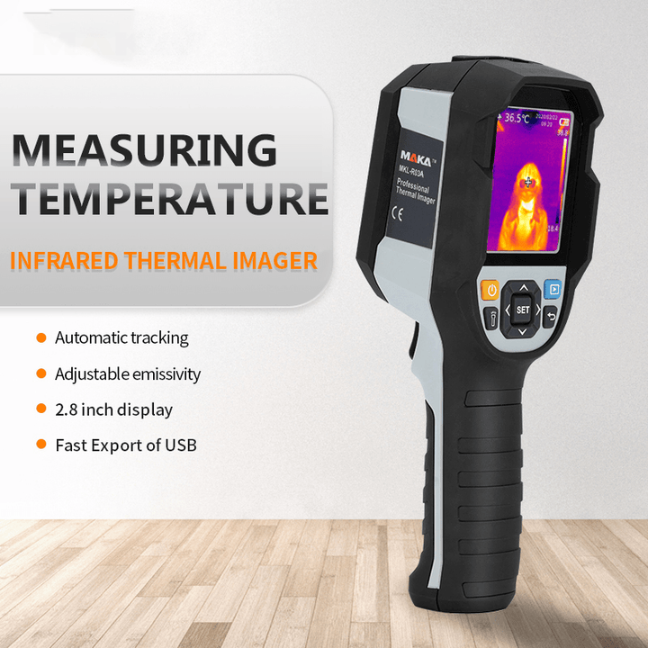 MKLR03A Handheld Digital HD Thermal Imager Temperature Sensor IR Imaging IR Resolution 19,200 Pixels - MRSLM