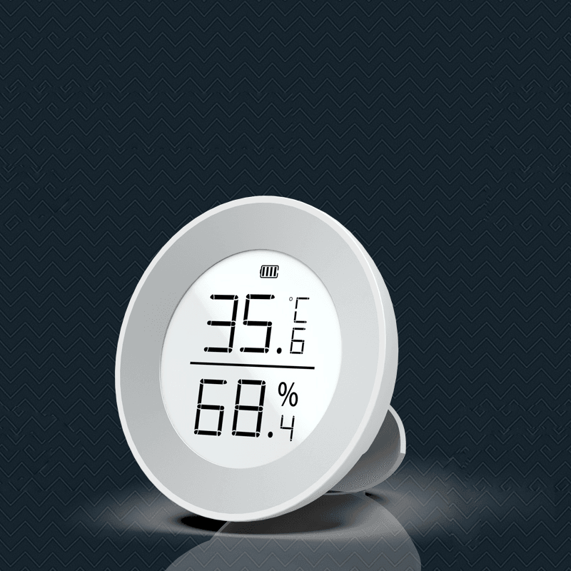 Digital Circular Indoor Temperature Hygrometer Humidity Temperature Measurement for Indoor Home Office Measurement - MRSLM