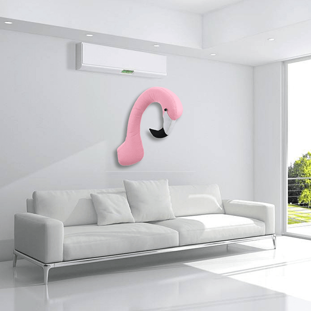 3D Flamingo Animal Head Wall Art Hanging Doll Chrismas Gift Toy Children Kids Room Decorations Birthday Party - MRSLM