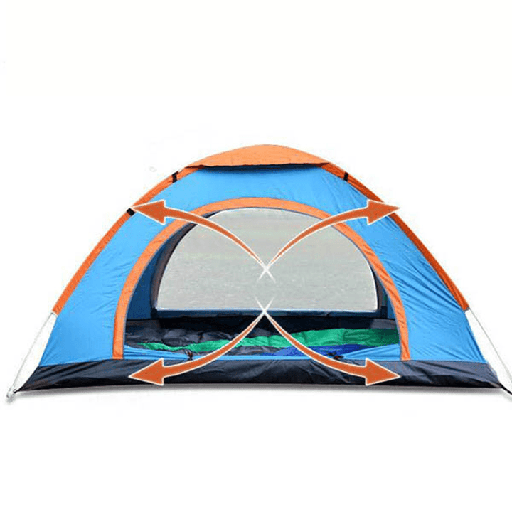 Outdoor Double 2 Persons Camping Tent Automatic Single Layer Beach Sunshade Canopy - MRSLM