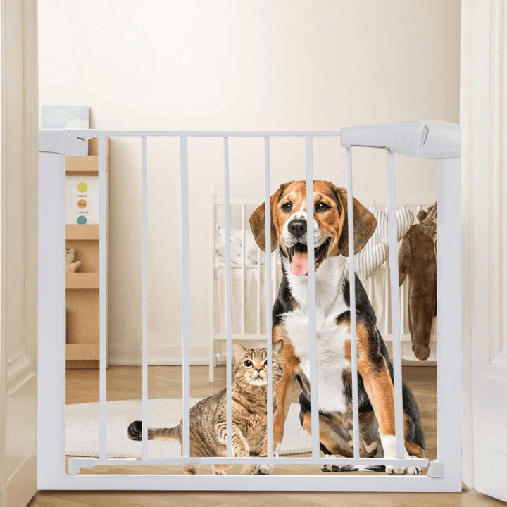 Extra Wide Baby Gate Baby Fences Kids Play Gate Large Pet Gate with Swing Door for Doorway Stairs - MRSLM