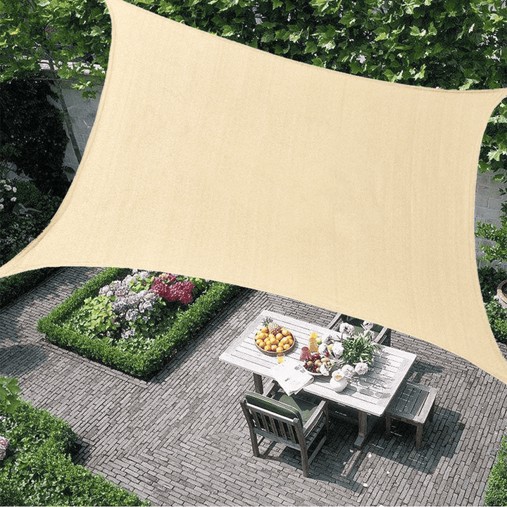 280GSM Rectangle Sun Shade Sail Garden Patio Awning Canopy Sunscreen UV Block Outdoor Camping - MRSLM