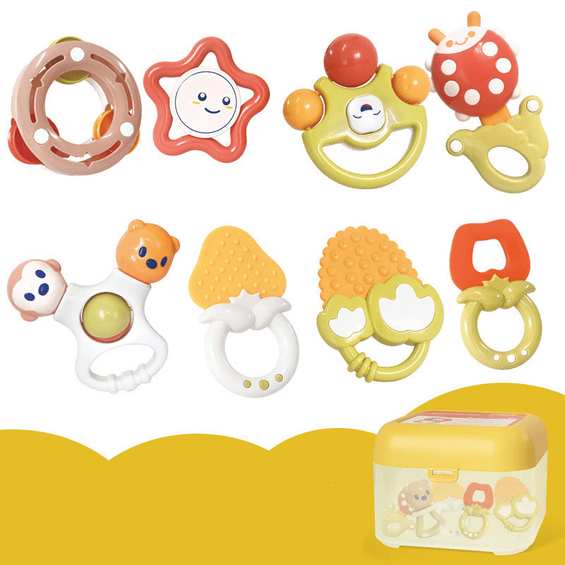 Baby Rattle Plastic Toy Gift Box Set - MRSLM