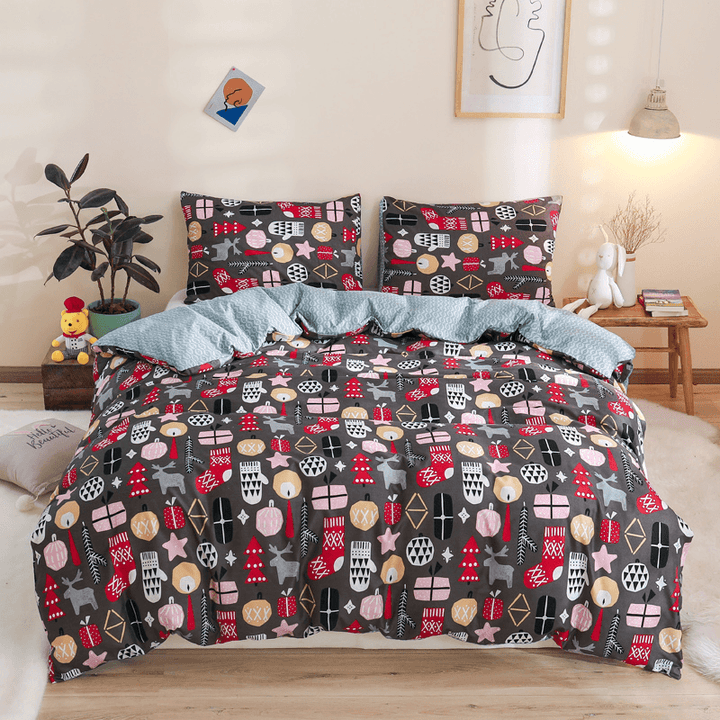 Bedding Set Pillowcase Duvet Cover Sets Bed Linen Sheet Quilt Covers Bedclothes for Bedroom Decor - MRSLM