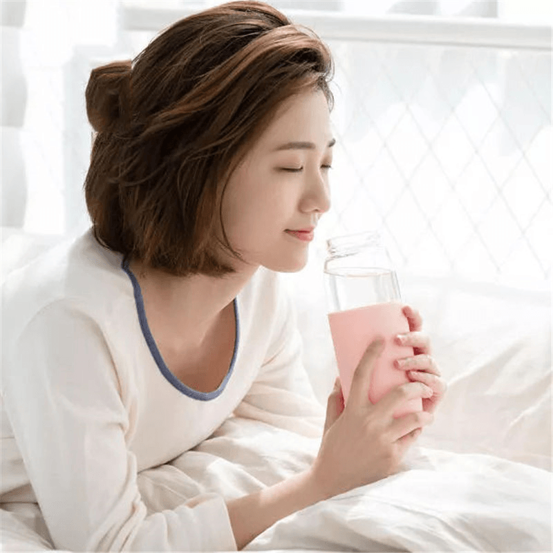 Fun Home 500Ml Glass Water Bottle Portable -20℃-150℃ Temperature Tea Cup Drinking Mug with Silicone Case From - MRSLM