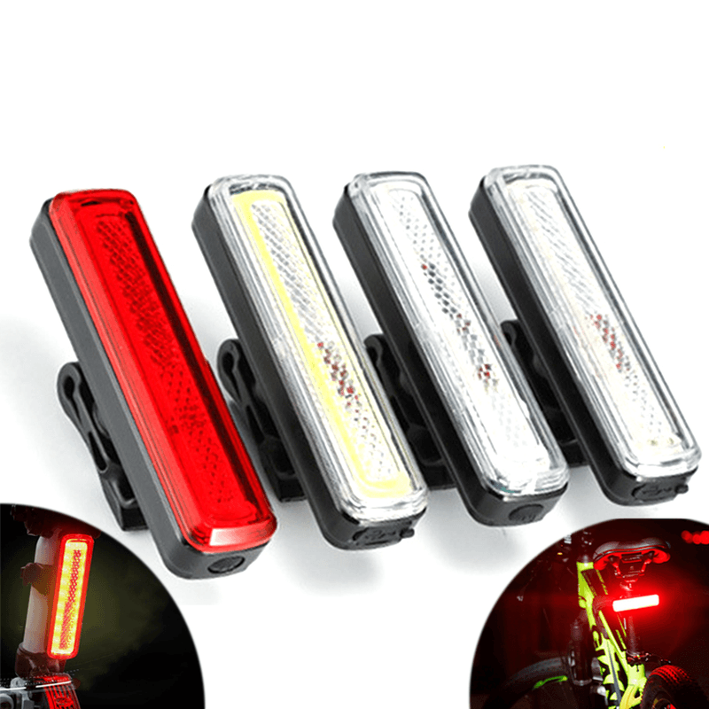 XANES® TL39 High Brightness COB Bike Tail Light 9 Modes IPX6 Waterproof USB Rechargeable Cycling Bike Lamp - MRSLM