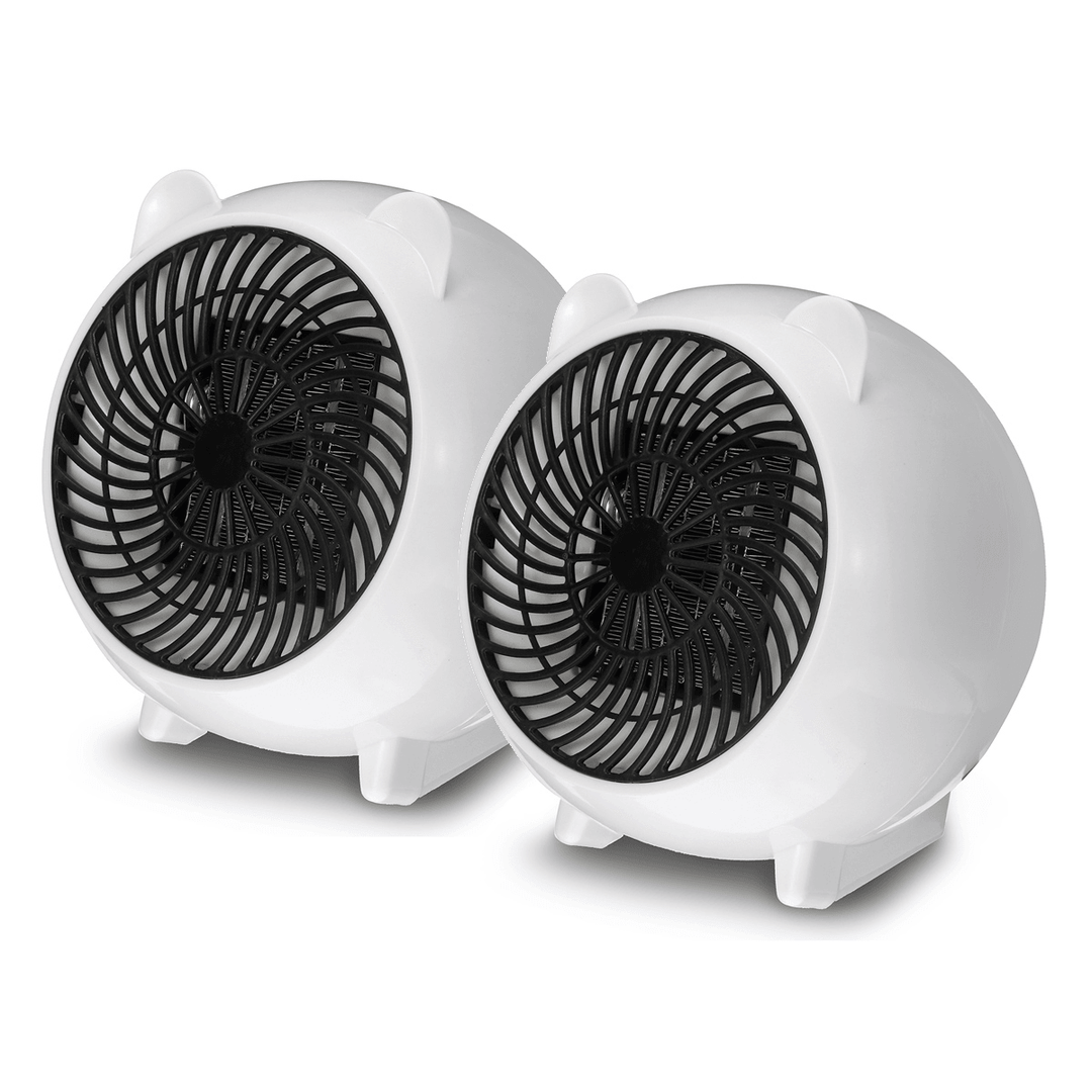 500W Mini Size Personal Space Heater Electric Heater for Home Office Small Heater PTC Ceramic Air Heater - MRSLM