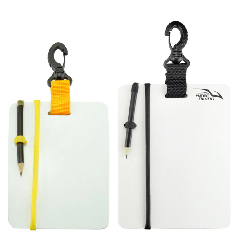 KEEP DIVING Writ-Board Scuba Diving Swimming Writing Whiteboard Message Board with Snap Clip Buckle Pencil - MRSLM