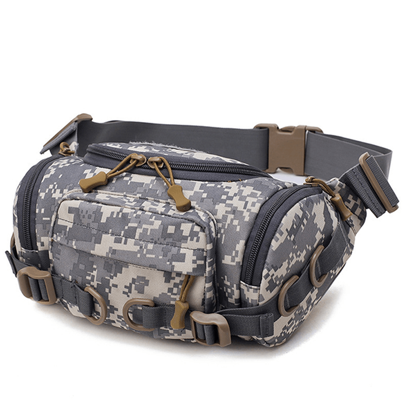 Men Nylon Outdoor Waterproof Tactical Sling Bag Chest Bag Waist Bag Crossbody Bag - MRSLM