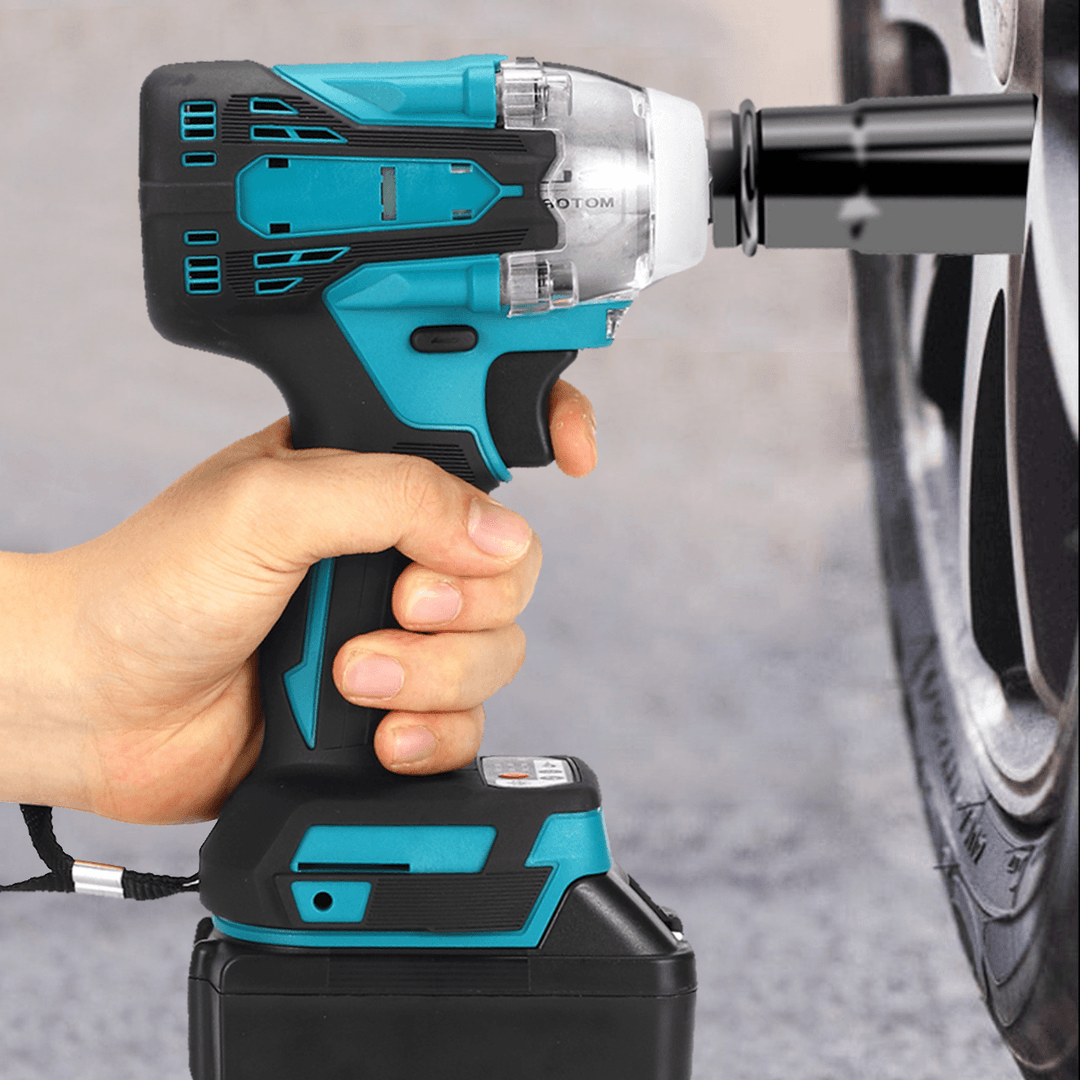 2 In1 18V 800N.M. Li-Ion Brushless Cordless Electric 1/2" Wrench 1/4" Screwdriver Drill - MRSLM