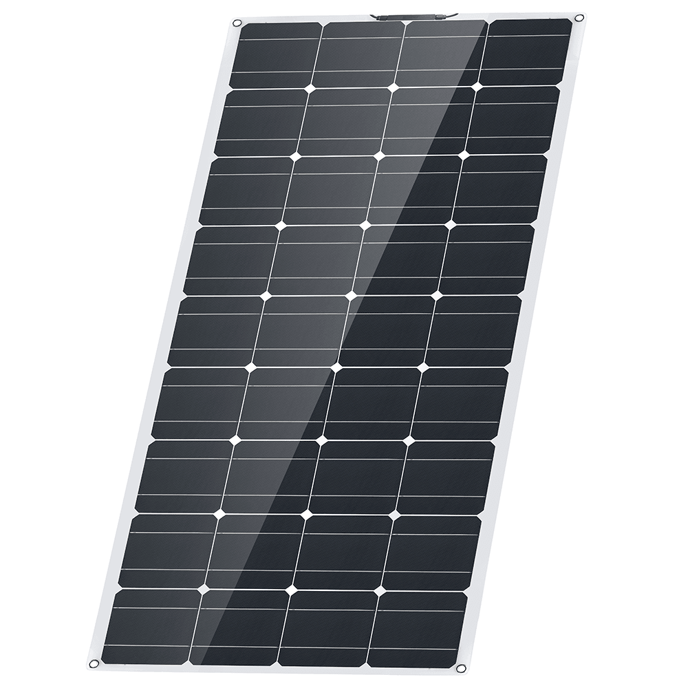 18V 100W PET Sunpower Semi-Flexible Solar Panel Monocrystalline Silicon Laminated Solar Panel 1180*540*3Mm - MRSLM