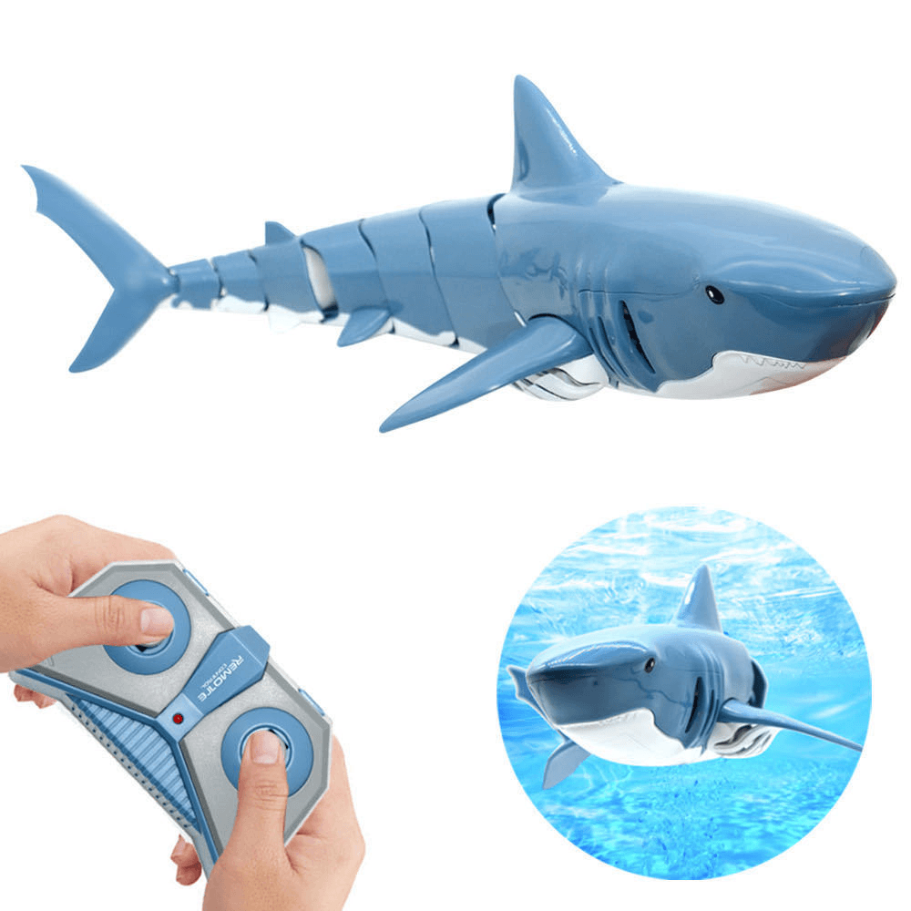 Remote Control Shark 2.4G Remote Control Fish Children'S Toys Summer Water Toys - MRSLM