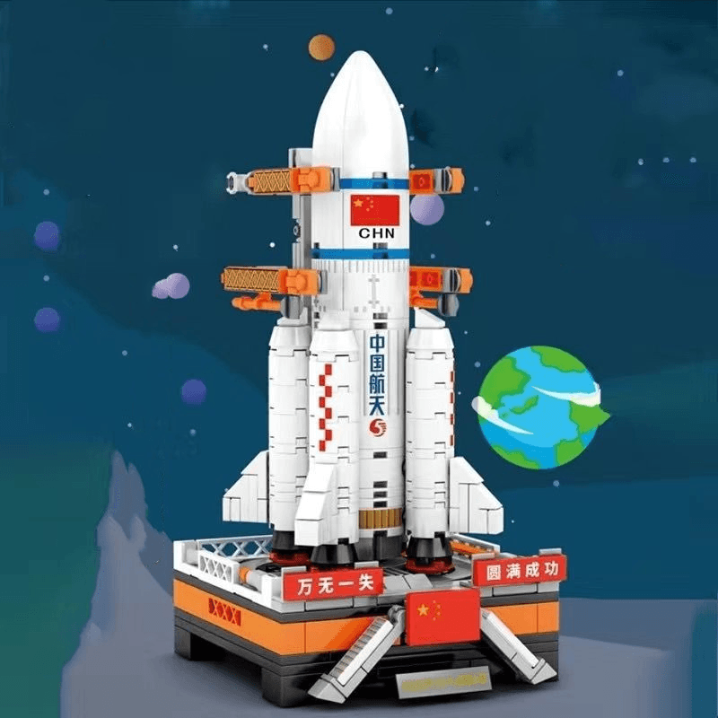 Rocket Airplane Particle Assembled Building Blocks Children'S Educational Toys - MRSLM