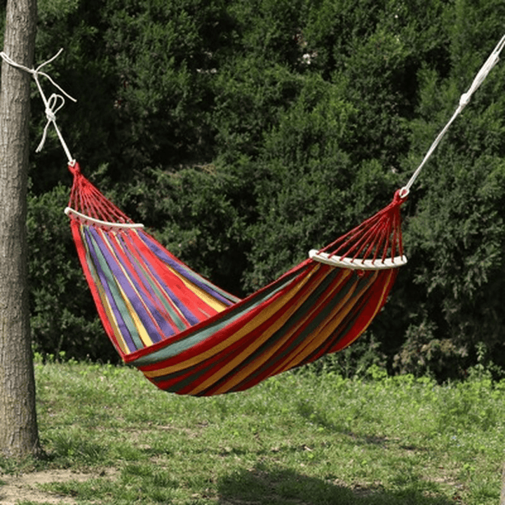 Canvas Camping Hammock Swing Hanging Bed Outdoor Garden Travel - MRSLM