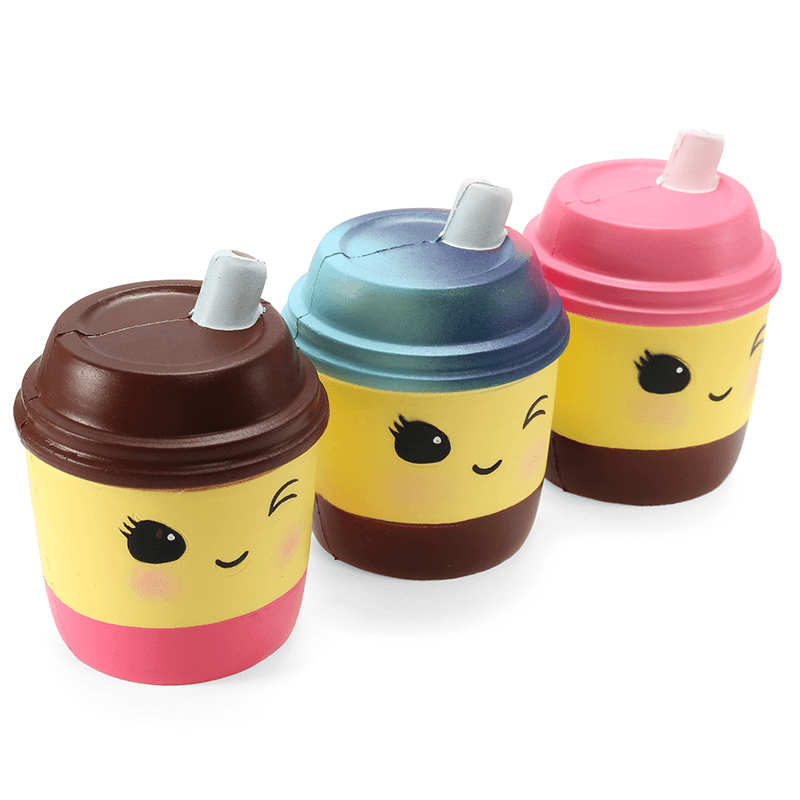 Xinda Squishy Milk Tea Cup 10Cm Soft Slow Rising with Packaging Collection Gift Decor Toy - MRSLM