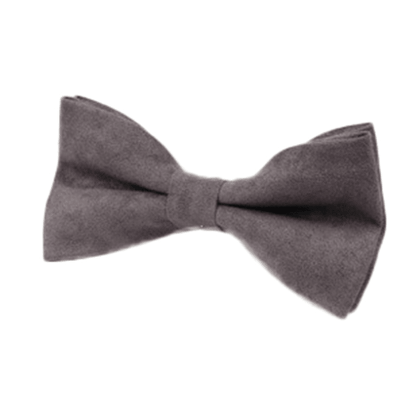 Men Solid Double Layer Formal Suit Corduroy Business Bow Tie - MRSLM