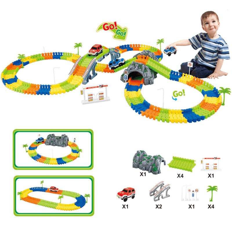 Children'S Electric Track DIY Assembling Toys - MRSLM