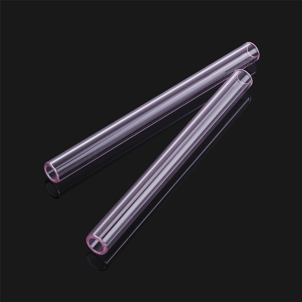 4Pcs 150Mm Transparent Purple Borosilicate Glass Tube Tubing Pyrex Tubes Blowing Tube Test Tube 12Mm OD 2.2 Thick Wall - MRSLM