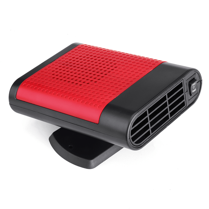 2 in 1 Portable Car Heater Cooler Fan 12V/24V Air Warmer Windscreen Demister Defroster - MRSLM