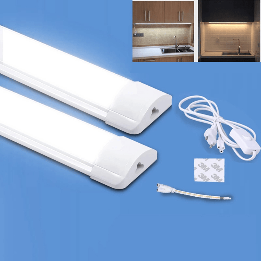 5/10/20W T5 LED Light under Cabinet Lights LED Kitchen Tube Light Bar Wall Lamp for Closet Kitchen Bedroom Lighting - EU Plug - MRSLM