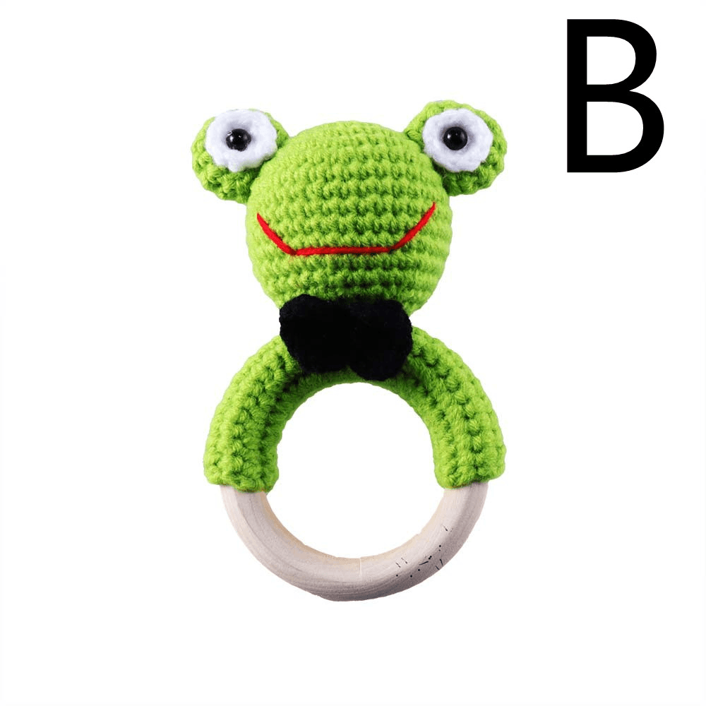 Baby Knitted Rattle Bell Ring Sounding Rattle Toy - MRSLM