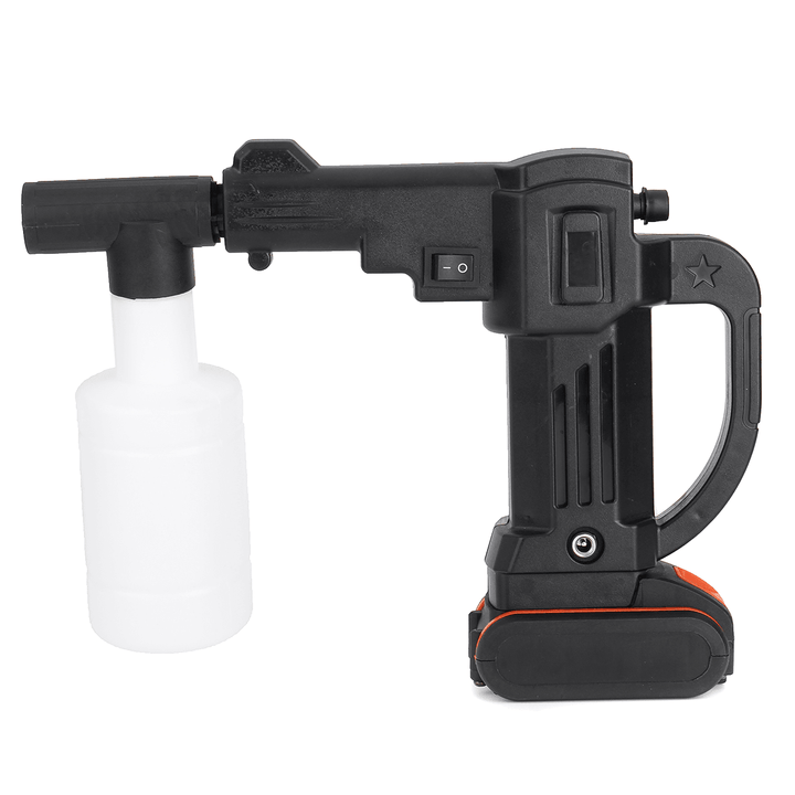 250W Car Washing Guns Wireless Rechargeable Car Washer High-Pressure Water Spray Pump W/ 1Pc Battery - MRSLM