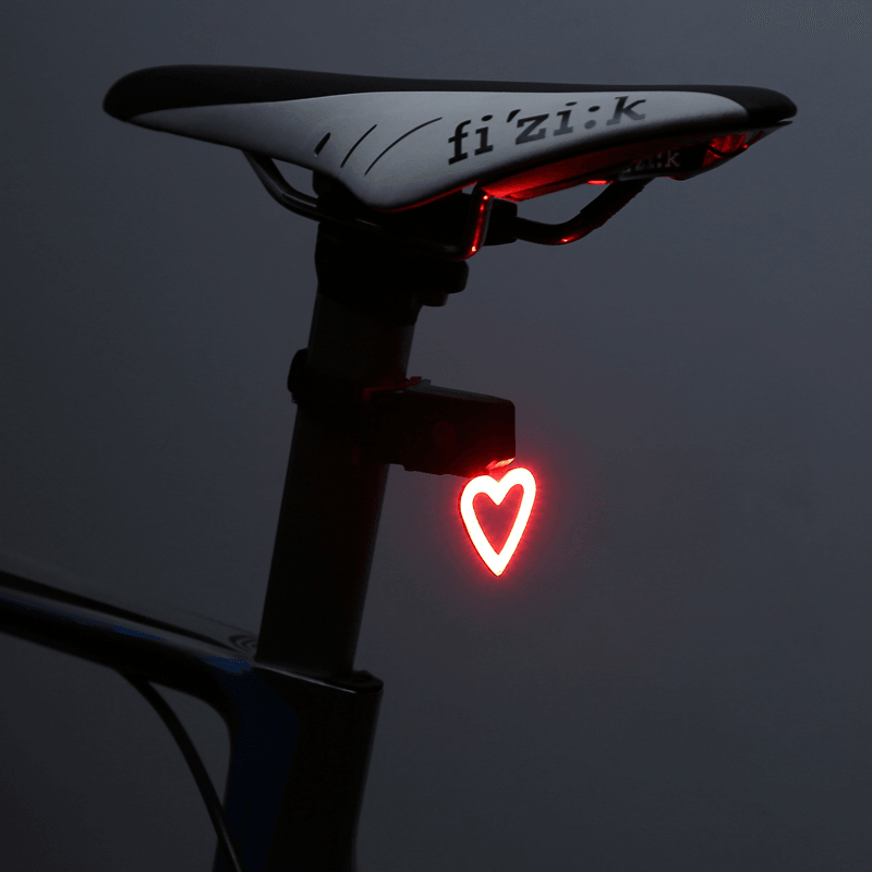 Creative High Brightness LED Safety Warning Bike Taillight IPX6 Waterproof 5 Modes Cycling - MRSLM