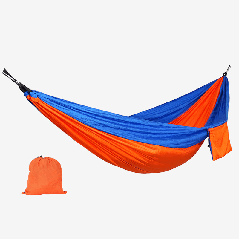 Outdoor Hanging Camping Hammocks Portable Lightweight Parachute Nylon Hiking Hammock for Backpacking Travel Max Load 150KG - MRSLM