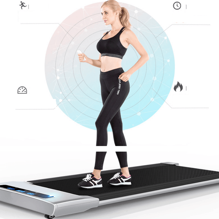 Bominfit T2 500W 42Cm Wide Tread Belt Treadmill 6 Modes Max Speed 6K/H App/Remote Control Electric Fitness Walkingpad Machine for Family Max Load 90Kg - MRSLM