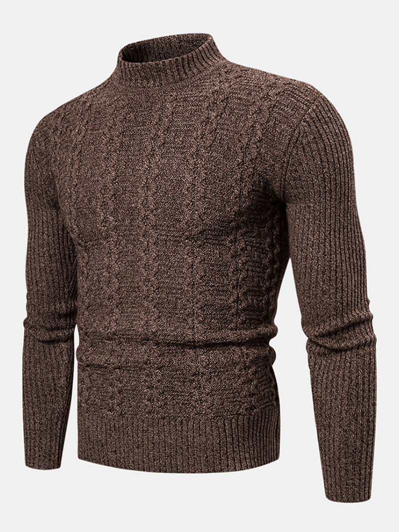 Men'S New Fashion Trend Twisted Long-Sleeved Casual Sweaters - MRSLM